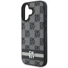 DKNY Checkered Pattern & Printed Stripes Back Case for Apple iPhone 16