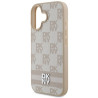 DKNY Checkered Pattern & Printed Stripes Back Case for Apple iPhone 16