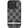 DKNY Checkered Pattern & Printed Stripes Back Case for Apple iPhone 16 Pro Max