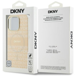 DKNY Repeat Texture Pattern With Stripe Back Case for Apple iPhone 16 Pro