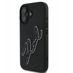 Karl Lagerfeld 3D Rubber Bicolor Signature Back Case for Apple iPhone 16