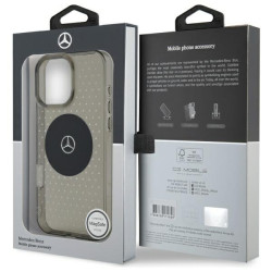 Mercedes Star Pattern MagSafe Back Case for Apple iPhone 16 Pro