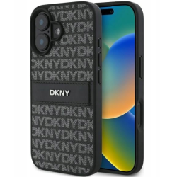 DKNY Texture Pattern Tonal Stripe Back Case for Apple iPhone 16