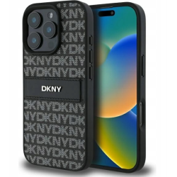 DKNY Texture Pattern Tonal Stripe Back Case for Apple iPhone 16 Pro Max