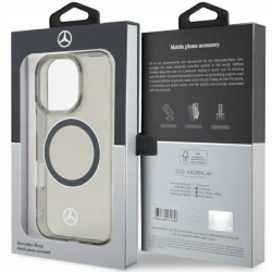Mercedes Silver Ring MagSafe Back Case for Apple iPhone 16 Pro Max