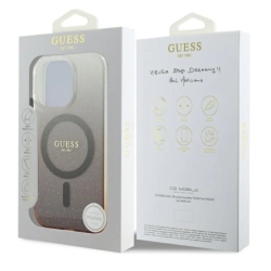 Guess IML Glitter Gradient MagSafe Back Case for Apple iPhone 16 Pro