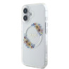 Guess IML Flowers Wreath MagSafe Case for Apple iPhone 16 Plus