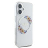 Guess IML Flowers Wreath MagSafe Case for Apple iPhone 16 Plus