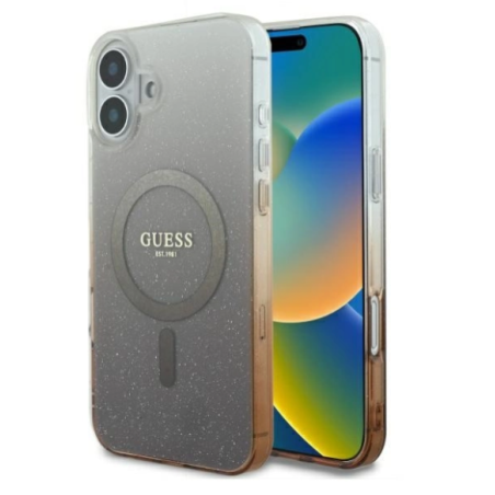 Guess IML Glitter Gradient MagSafe Back Case for Apple iPhone 16 Plus