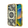 Guess IML Peony On 4G Background MagSafe Back Case for Apple iPhone 16