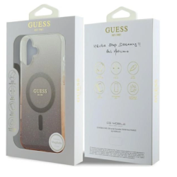Guess IML Glitter Gradient MagSafe Back Case for Apple iPhone 16