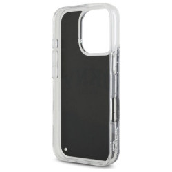 DKNY Liquid Glitter Arch Logo Back Case for Apple iPhone 16 Pro