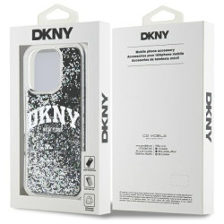 DKNY Liquid Glitter Arch Logo Back Case for Apple iPhone 16 Pro
