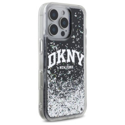 DKNY Liquid Glitter Arch Logo Back Case for Apple iPhone 16 Pro Max