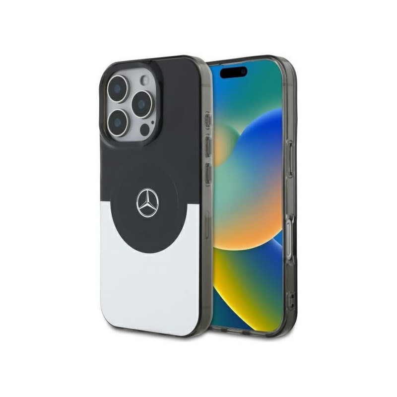 Mercedes Double Layer BiColor MagSafe Back Case for Apple iPhone 16 Pro Max