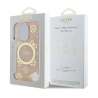 Guess IML Peony On 4G Background MagSafe Back Case for Apple iPhone 16 Pro