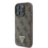 Guess Leather 4G Triangle Strass Back Case for Apple iPhone 16 Pro Max