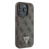 Guess Leather 4G Triangle Strass Back Case for Apple iPhone 16 Pro Max