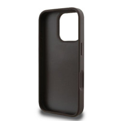 Guess Leather 4G Triangle Strass Back Case for Apple iPhone 16 Pro Max
