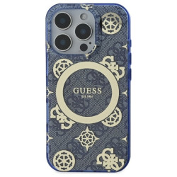 Guess IML Peony On 4G Background MagSafe Back Case for Apple iPhone 16 Pro Max