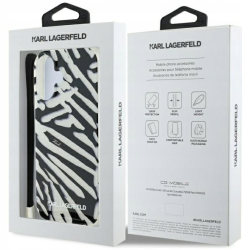 Karl Lagerfeld IML Zebra Pattern & Cord Back Case for Apple iPhone 16