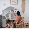 LULILO Wooden Three-storey Dollhouse 116cm