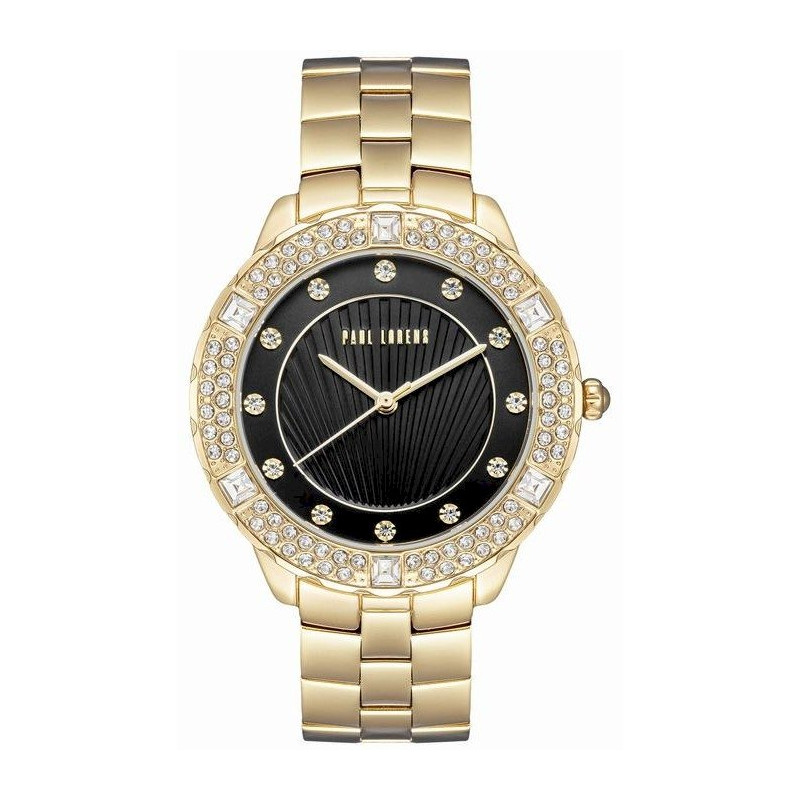 Paul Lorens Quartz Women’s Watch 38mm Gold Case Black Dial