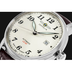 Zeppelin LZ127 Graf Zeppelin Automatic 7656-5 Men’s Watch 40mm Beige Dial