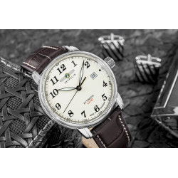Zeppelin LZ127 Graf Zeppelin Automatic 7656-5 Men’s Watch 40mm Beige Dial