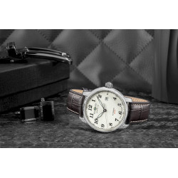 Zeppelin LZ127 Graf Zeppelin Automatic 7656-5 Men’s Watch 40mm Beige Dial