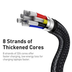 Baseus Cafule Metal PD USB-C - USB-C 100W Cable 2m