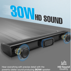 Promate StreamBar30 BassBoost SoundBar with Subwoofer