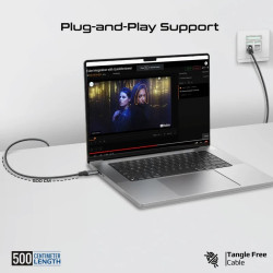 Promate CLink-RJ45 Cable USB-C to Ethernet 10/100/1000Mbps / 5m
