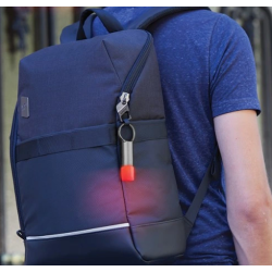 Lexon LL137X Keychain with Nomaday Flash LED signal light Gray