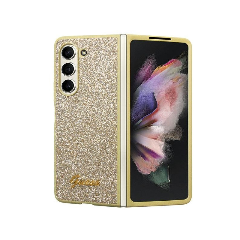 Guess GUHCZFD5HGGSHD Golden Hard Case Glitter F946 Case for Samsung Galaxy Z Fold5