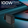 Promate GaNPort4-100PD GaNFast™ Wall Charger ES/ASV/AK/AUS