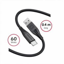 Swissten Soft Silicone USB - USB-C 60W Data and Charging Cable 0.4m