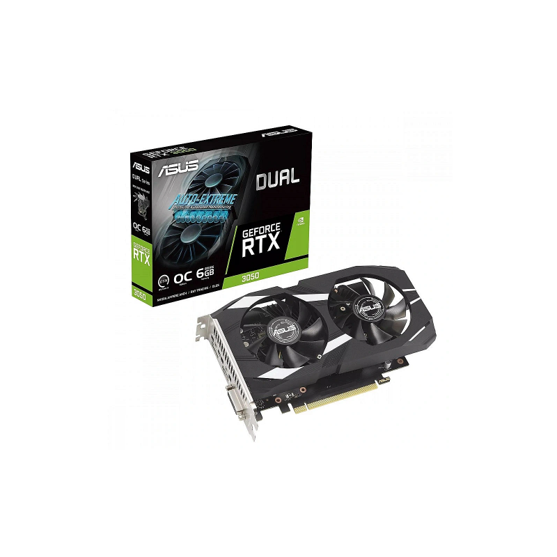 Asus Dual NVIDIA GeForce RTX 3050 Video Card 6GB