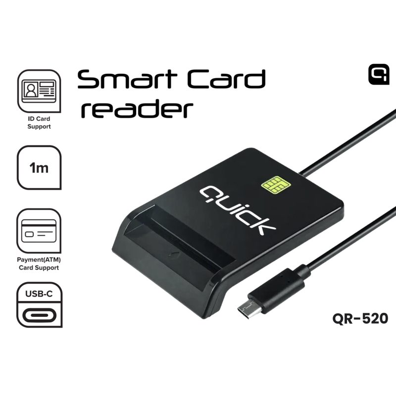 Quick QR-520 Smart ID Card reader USB-C