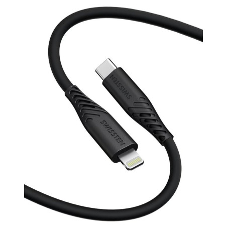Swissten Soft Silicone USB-C - Lightning 60W Data and Charging Cable 1.5m