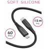 Swissten Soft Silicone USB-C - Lightning 60W Data and Charging Cable 1.5m