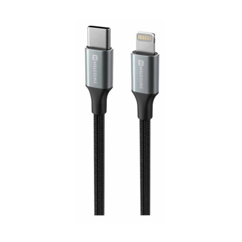 Swissten Textile II USB-C - Lightning Data and Charching Cable 1.5m