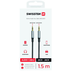 Swissten Textile Aux Audio Vads 1.5m