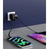 Swissten SlideCHARGE Power Charger GaN 45W USB-A 18W With retractable USB-C cable 0.75m black