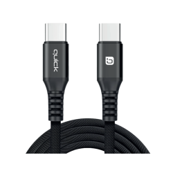 Quick QB-131 Braided 60W Charhing and Data Cable USB-С to USB-С 1.5m