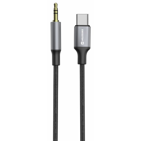 Swissten Audio Adapter Textile USB-C - 3.5mm Jack Cable 1.5m