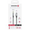 Swissten Audio Adapter Textile USB-C - 3.5mm Jack Cable 1.5m