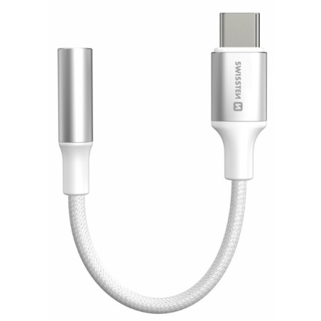 Swissten Textile USB-C to Jack 3.5mm Audio Adapter 15cm