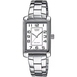 Casio Timeless LTP-1234PD-7BEG Women’s Watch 21mm Silver Case White Dial