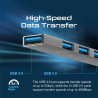 Promate LiteHub-4 USB-C Hub 3xUSB2.0 + USB3.0